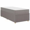 vidaXL R&aacute;m postele s matracmi Sivohned&aacute; 90 x 190 cm l&aacute;tka