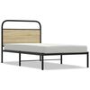 vidaXL Posteľn&yacute; r&aacute;m bez matraca 100x190 cm dub sonoma kompozitn&eacute; drevo