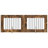 vidaXL Br&aacute;na pre psov so stojanmi 2 pcs Dymov&yacute; dub 80 x 60 cm