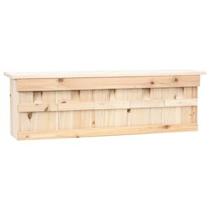 vidaXL B&uacute;dka pre vrabcov s 5 komorami 68x15x21 cm jedľov&eacute; drevo