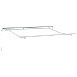 vidaXL R&aacute;m mark&iacute;zy Biela 3 x 2 m Kov