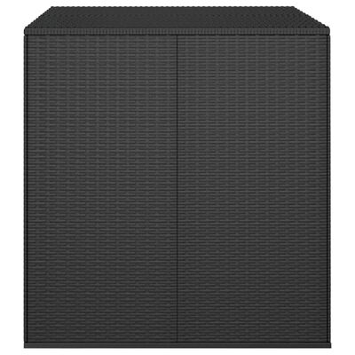 vidaXL Záhradný úložný box z polyratanu 100x97,5x104 cm čierny
