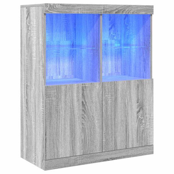 VidaXL Pr&iacute;born&iacute;k Grey Sonoma 81x37x100 cm Engineered Wood