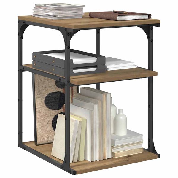 vidaXL Stojan na tlačiareň Remeseln&yacute; dub 43 x 48 x 64 cm