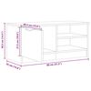vidaXL TV skrinka Old Wood 80x35x36,5 cm Engineered Wood