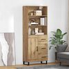 vidaXL Highboard Remeseln&yacute; dub 69,5 x 34 x 180 cm Kompozitn&eacute; drevo