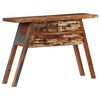 vidaXL Konzolový stolík 110x30x75 cm, recyklovaný masív