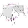 vidaXL Strieška Bimini s 3 oblúkmi a stenami 183x(154-167)x137 cm