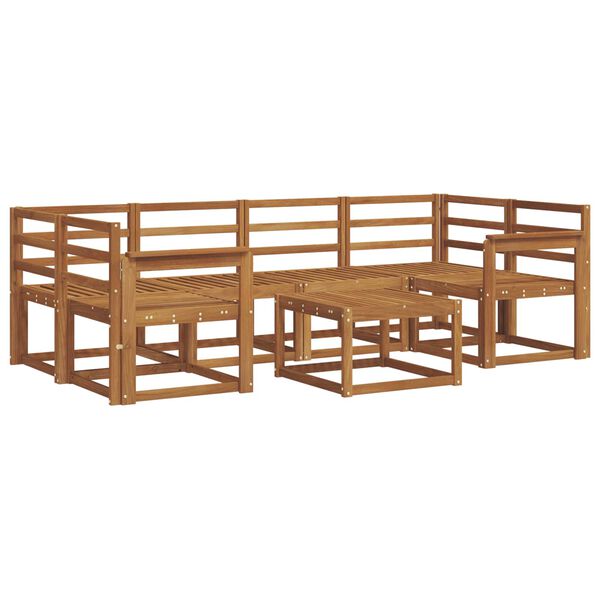 vidaXL Z&aacute;hradn&aacute; s&uacute;prava gaučov 7 pcs Pr&iacute;rodn&aacute; Pevn&eacute; ak&aacute;ciov&eacute; drevo