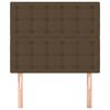 vidaXL Čelo postele tmavohned&eacute; 90x5x118/128 cm l&aacute;tkov&eacute;