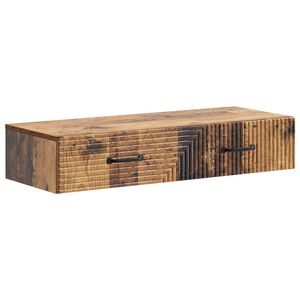 vidaXL N&aacute;stenn&yacute; bočn&yacute; st&ocirc;l Star&eacute; drevo 87,5 x 34,5 x 17 cm