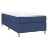 vidaXL Boxspring posteľ s matracom modr&aacute; 100x200 cm l&aacute;tka