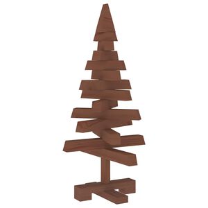vidaXL Dreven&yacute; vianočn&yacute; stromček KOTKA 60 cm Borovicov&yacute; mas&iacute;v