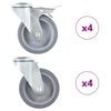 vidaXL 8 ks otočn&eacute; kolieska s otvorom na skrutku 100 mm