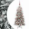 vidaXL Umel&yacute; Skl&aacute;pac&iacute; Vianočn&yacute; Stromček 120 cm 150 LED Tepl&aacute; biela