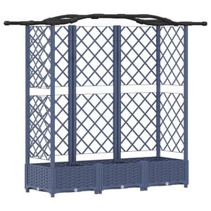 vidaXL Vyv&yacute;&scaron;en&yacute; z&aacute;hon s mriežkou a strechou Biely 163 x 40 x 123 cm PP
