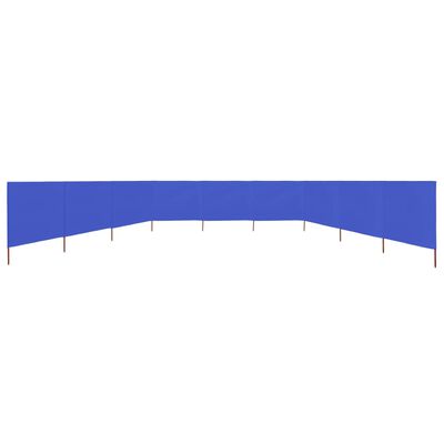 vidaXL 9-panelová zábrana proti vetru látková 1200x160 cm azúrovo-modrá