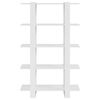vidaXL Knižnica/deliaca stena leskl&aacute; biela 100x30x160 cm