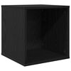 vidaXL Box na vinylov&eacute; albumy Čierny dub 37 x 36,5 x 38 cm