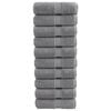 vidaXL Pr&eacute;miov&eacute; um&yacute;vacie utierky SOLUND 10 ks siv&eacute; 30x30 cm 600 g/m&sup2;