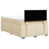 vidaXL Boxspring posteľ s matracom kr&eacute;mov&yacute; 120x200 cm l&aacute;tka
