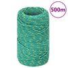 vidaXL Lodn&eacute; lano zelen&eacute; 2 mm 500 m polypropyl&eacute;n