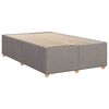 vidaXL Boxspring posteľ s matracom sivohned&yacute; 120x200 cm l&aacute;tka