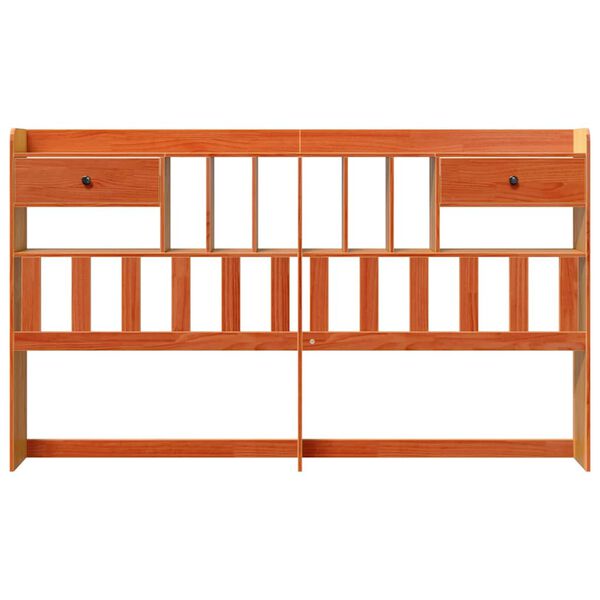 vidaXL Čelo postele s &uacute;ložn&yacute;m priestorom voskovo hned&eacute; 180 cm borovica