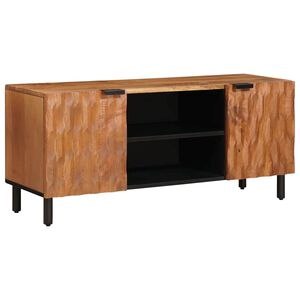 vidaXL TV skrinka s poličkou Drevit&eacute; hned&eacute; dokončenie 105 x 33 x 46 cm