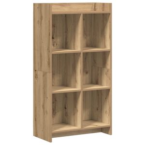 vidaXL Knižnica 6 &uacute;rovn&iacute; 59 x 30 x 111 cm Kompozitn&eacute; drevo Dub artisan