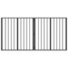 vidaXL Psia br&aacute;na 2 pcs Čierny 80 x 80 cm Pozinkovan&aacute; oceľ