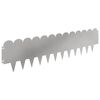 vidaXL Obrubn&iacute;k tr&aacute;vnika 20 pcs 103 x 25 cm Oceľ Strieborn&aacute;