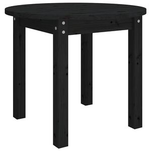 vidaXL Konferenčn&yacute; stol&iacute;k čierny &Oslash; 55x45 cm borovicov&yacute; mas&iacute;v