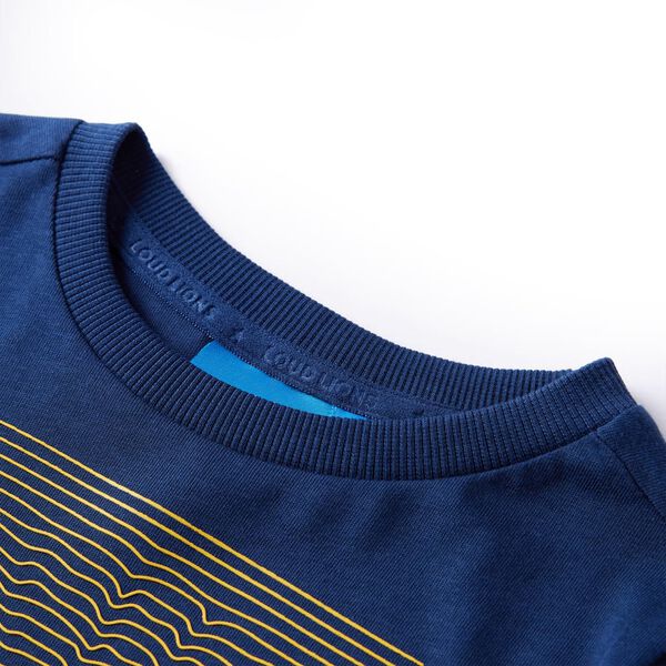 Detsk&eacute; tričko s dlh&yacute;mi ruk&aacute;vmi n&aacute;morn&iacute;cke modr&eacute; 92