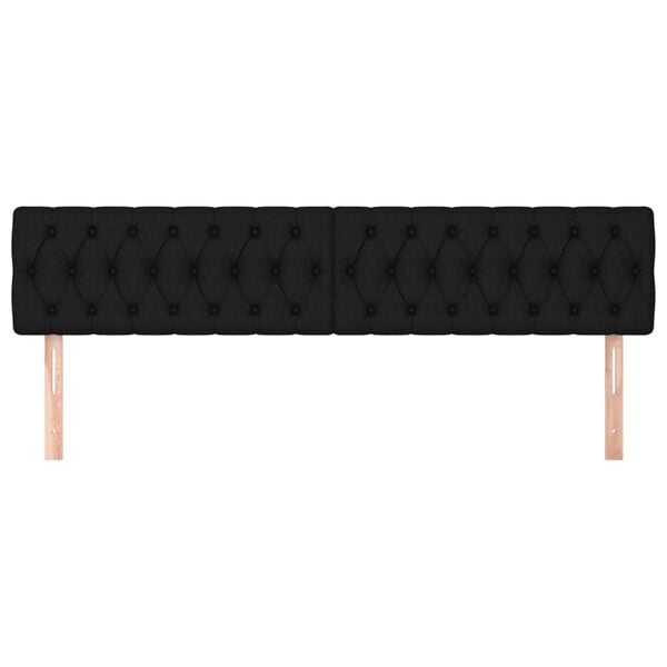 vidaXL Čel&aacute; postel&iacute; čierne 200x7x78/88 cm l&aacute;tkov&eacute;