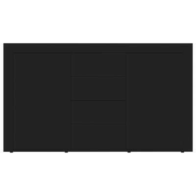 vidaXL Komoda, čierna 120x36x69 cm, kompozitné drevo