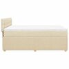 vidaXL Posteľn&yacute; r&aacute;m boxspring s matracom kr&eacute;mov&yacute; 160x200 cm l&aacute;tka