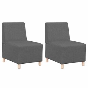 vidaXL Bezr&uacute;čkov&aacute; modul&aacute;rna sofa jednotka 2 pcs Tmavo &scaron;ed&aacute;