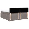 vidaXL Boxspring posteľ s matracom sivohned&yacute; 200x200 cm l&aacute;tka
