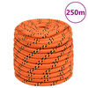vidaXL Lodn&eacute; lano oranžov&eacute; 16 mm 250 m polypropyl&eacute;n