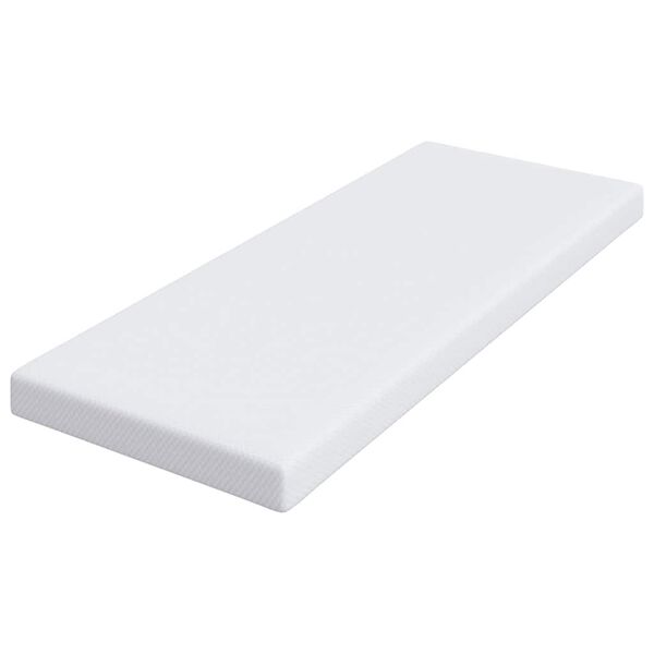 vidaXL Matracov&aacute; podložka Biela 80 x 200 cm Jacquardov&aacute; l&aacute;tka