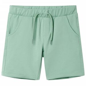 vidaXL Detsk&eacute; kraťasy so &scaron;n&uacute;rkou svetl&eacute; kaki 140