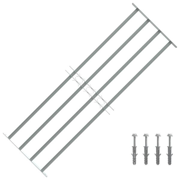 Nastaviteľná bezpečnostná okenná mreža so 4 priečkami 1000-1500 mm