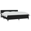 vidaXL Posteľn&yacute; r&aacute;m boxspring s matracom čierny 180x210 cm zamat