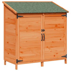 vidaXL Z&aacute;hradn&yacute; pr&iacute;stre&scaron;ok so strechou Hned&aacute; 106,5 x 56 x 113,5 cm