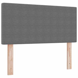 vidaXL LED hlavov&aacute; doska Svetlosiv&aacute; 80 cm Kord&uacute;rov&aacute; tkanina