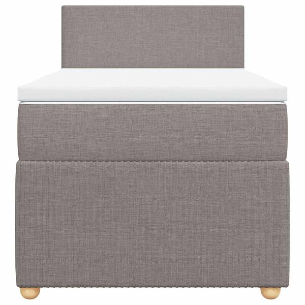 vidaXL Posteľn&yacute; r&aacute;m boxsping s matracom sivohned&yacute; 80x200 cm l&aacute;tka