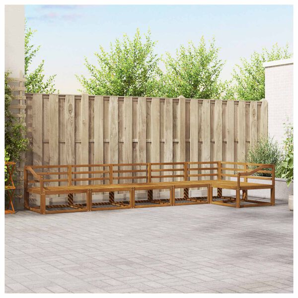 vidaXL Z&aacute;hradn&aacute; s&uacute;prava gaučov 6 pcs Pr&iacute;rodn&aacute; Pevn&eacute; ak&aacute;ciov&eacute; drevo