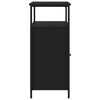 vidaXL Komoda čierna 100x35x80 cm kompozitné drevo