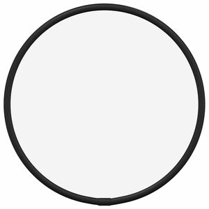 vidaXL N&aacute;stenn&eacute; zrkadlo čierne &Oslash; 20 cm okr&uacute;hle